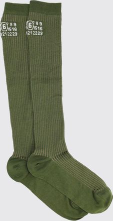 Maison Margiela Calze in cotone a coste stretch
