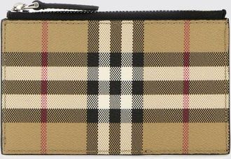 Burberry Portacarte in pelle e cotone spalmato con motivo Vintage Check