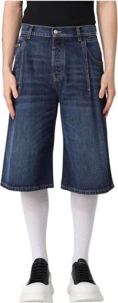 Alexander McQueen Klassieke Denim Relaxed Fit Shorts - Heren - Denim shorts - Blauw - M - Denim - Korte Broeken