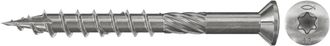Fischer 200x Tornillo Terraza 5 X 40 Mm Cabeza Avellanada Acero Inoxidable A2 Rosca Parcial Tx De Estrella Interior - 660602