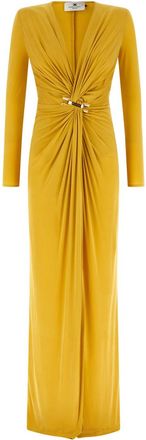 Elisabetta Franchi Yellow Red Carpet dress