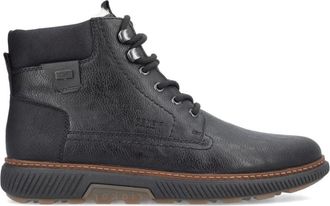 Rieker Enkellaarsjes met veters - Heren - Veterlaarzen - Zwart - 41 EU - Wol - Schoenen