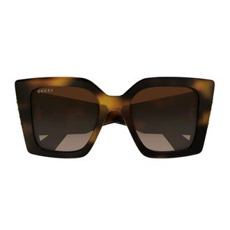 Gucci Sunglasses, unisex, Brown, Size: 51 MM Cat-eye Sunglasses