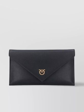 Pinko love bag flat mini leather clutch bag