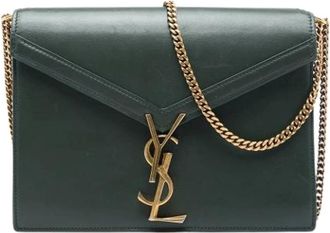 Saint Laurent Pre-owned Cassandra - Dames - Vintage Schoudertas - Groen - ONE Size - Leer - Vintage