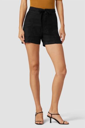 Hudson Tie Waist Shorts In Black Beauty