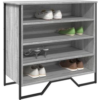 vidaXL Scarpiera Grigio Sonoma 80x38x78 cm in Truciolato - Vidaxl