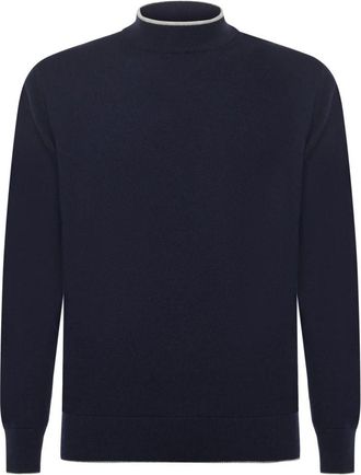 Eleventy Turtleneck - Heren - Coltruien - Blauw - 2XL - Kasjmier - Truien & Vesten