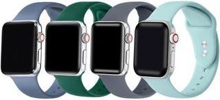 Posh Tech Assorted 4-Pack Silicone Apple Watch Watchbands at Nordstrom Rack