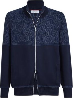 Brunello Cucinelli Cotton cardigan in Navy Blue at Nordstrom, Size 48 It