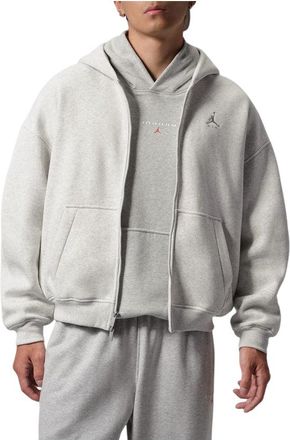 Nike Jordan Air Jordan Brooklyn Oversized Fleece Full-Zip Hoodie Neutral Grey Photon Dust IM8932-054