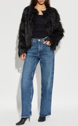 Stand Studio Eilish Faux Fur, Womens, Black