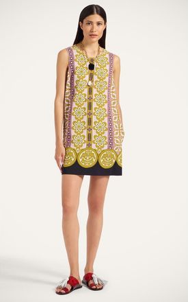 La DoubleJ Stretch Tunic in Pagoda Plac&eacute;e Pink at Nordstrom, Size X-Small