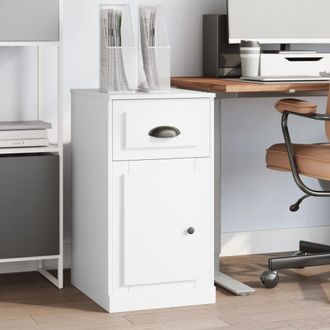 vidaXL Vidaxl - Armario Auxiliar Caj&oacute;n Madera Contrachapada Blanco 40x50x75 Cm