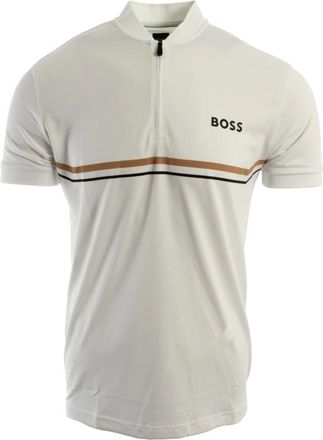 HUGO BOSS Spin Bodymapp Polo - Heren - Polos - Wit - S - Polyester - Tops