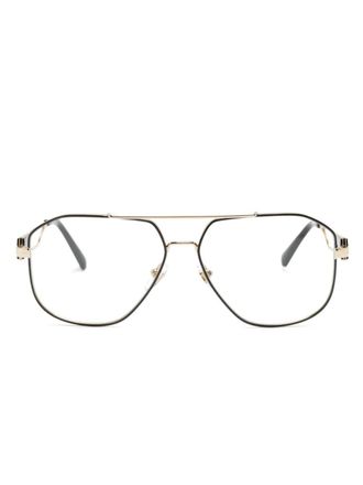 Versace Medusa Head pilot-frame glasses - Black
