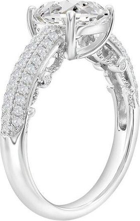Suzy Levian Suzy Levian Silver Cz Engagement Ring