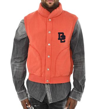 Dsquared2 Orange Mock Collar Jacket