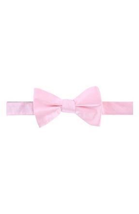 Trafalgar Store Sutton Pre-Tied Silk Bow Tie in Pink at Nordstrom