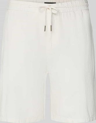 Scotch & Soda Shorts aus Baumwoll-Leinen-Mix Modell FAVE in Offwhite, Gr&ouml;&szlig;e 30