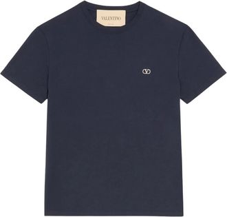 Valentino Heren, Tops, Blauw, Maat: XL Katoen