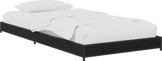 vidaXL Estructura De Cama Roble Negro 80 X 200 Cm Madera De Ingenier&iacute;a Vidaxl