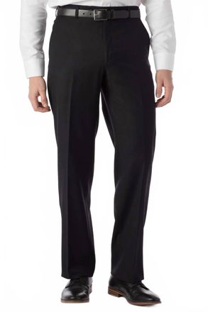 Ballin Super 120S Luxury Wool Serge Comfort-Eze Trouser In Black