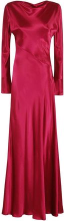 Alberta Ferretti Shiny Satin Dress