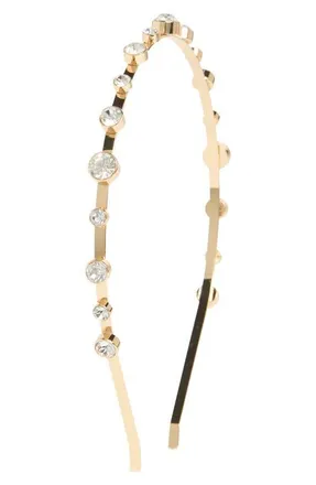 Ettika Crystal Studded Headband in Gold at Nordstrom