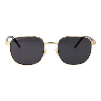 Gucci Vierkante zonnebril - unisex - Accessoires - Bruin - Maat: 54 MM Nylon