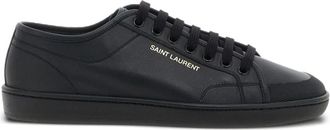 Saint Laurent Gym Sneakers - Heren - Sneakers - Zwart - 42 EU - Leer - Schoenen