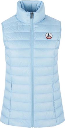 Jott Jott, Jassen, Dames, Blauw, L, Oranje Gewatteerd Vest voor Buitavonturen