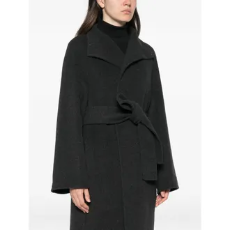 Khaite Oversized Felted Wool Coat - Gray