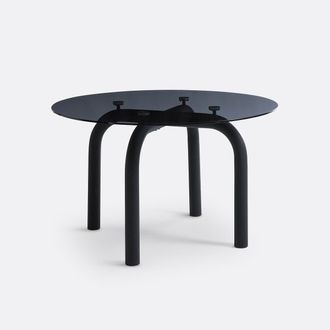 La Redoute Interieurs Ronde tafel, smocked glas, 4-personen, Polly