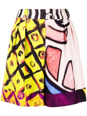 Moschino Shorts con stampa - Giallo