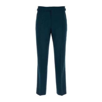 Vivienne Westwood Chinos, male, Blue, Size: M Petrol Blue Wool Sang Pant