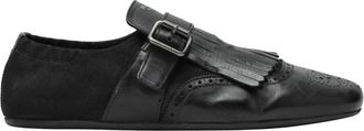 Prada Loafers, male, Black, Size: 10 1/2 US Scarpe Stringate