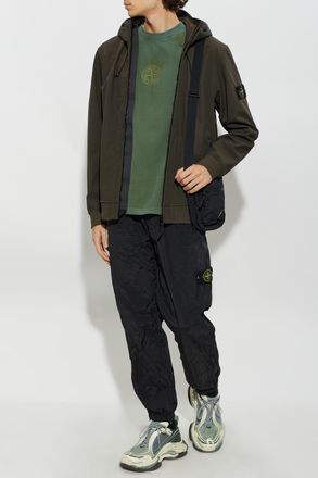Stone Island Hooded Waterproof Jacket, Mens, Green