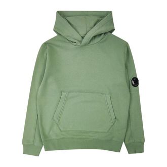 C.P. Company Hooded Sweatshirt - male - C.P. Company - Kids Sweatshirts - Green - 14 Y - Kids