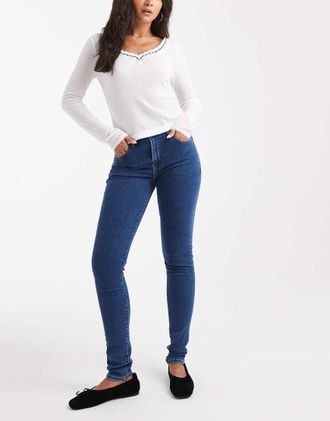 Levi's 721 - Jeans skinny a vita alta blu medio