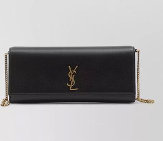 Saint Laurent kate leather clutch bag