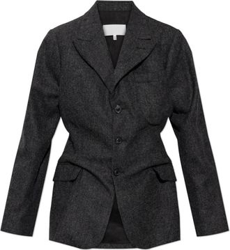Maison Margiela Wool Blazer - Dames - Blazers - Grijs - S - Wol - Jassen