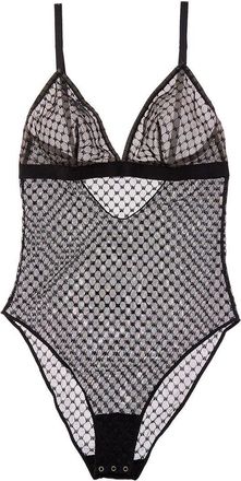 Wolford Sheer Logo Triangle Bodysuit