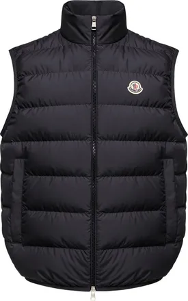 Moncler Moncler Contrin Down Vest, Men, Blue, Size: 0