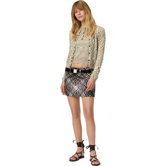 Missoni Mini Skirt In Jacquard Fabric in Black & Brown at Nordstrom, Size 40 It