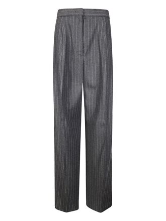 Sportmax pinstripe pleated trousers - Grey