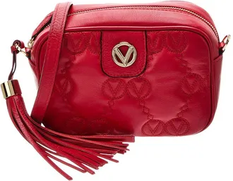 Mario Valentino Amel Monogram Leather Crossbody