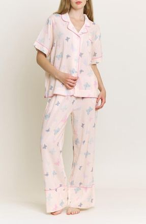 Honeydew Intimates Good Life Pajamas in Budding Butterflies at Nordstrom, Size X-Large