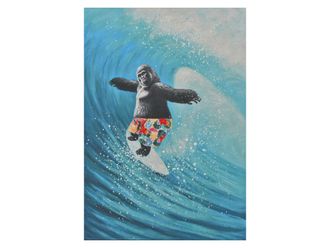 Schubiger M&ouml;bel Bild Surfender Gorilla