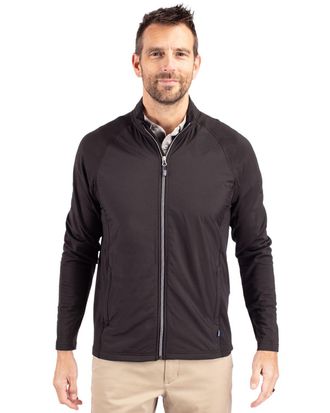 Cutter & Buck Adapt Eco Knit Hybrid Recycled Mens Full Zip Jacket
